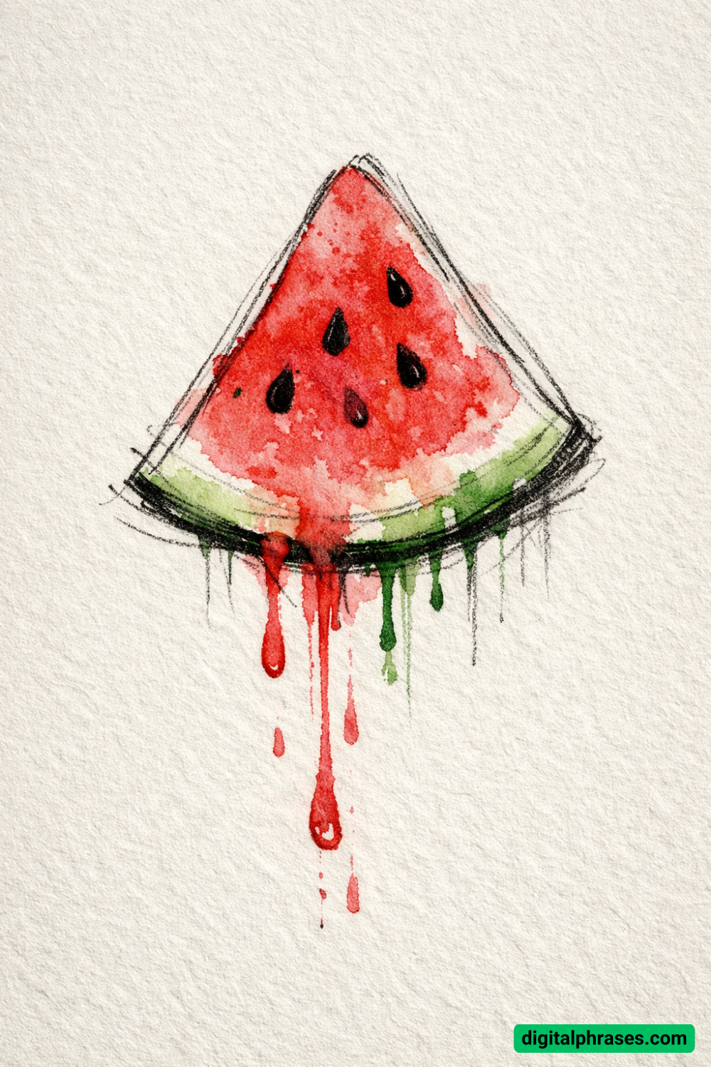 15 Watermelon Drawing Ideas