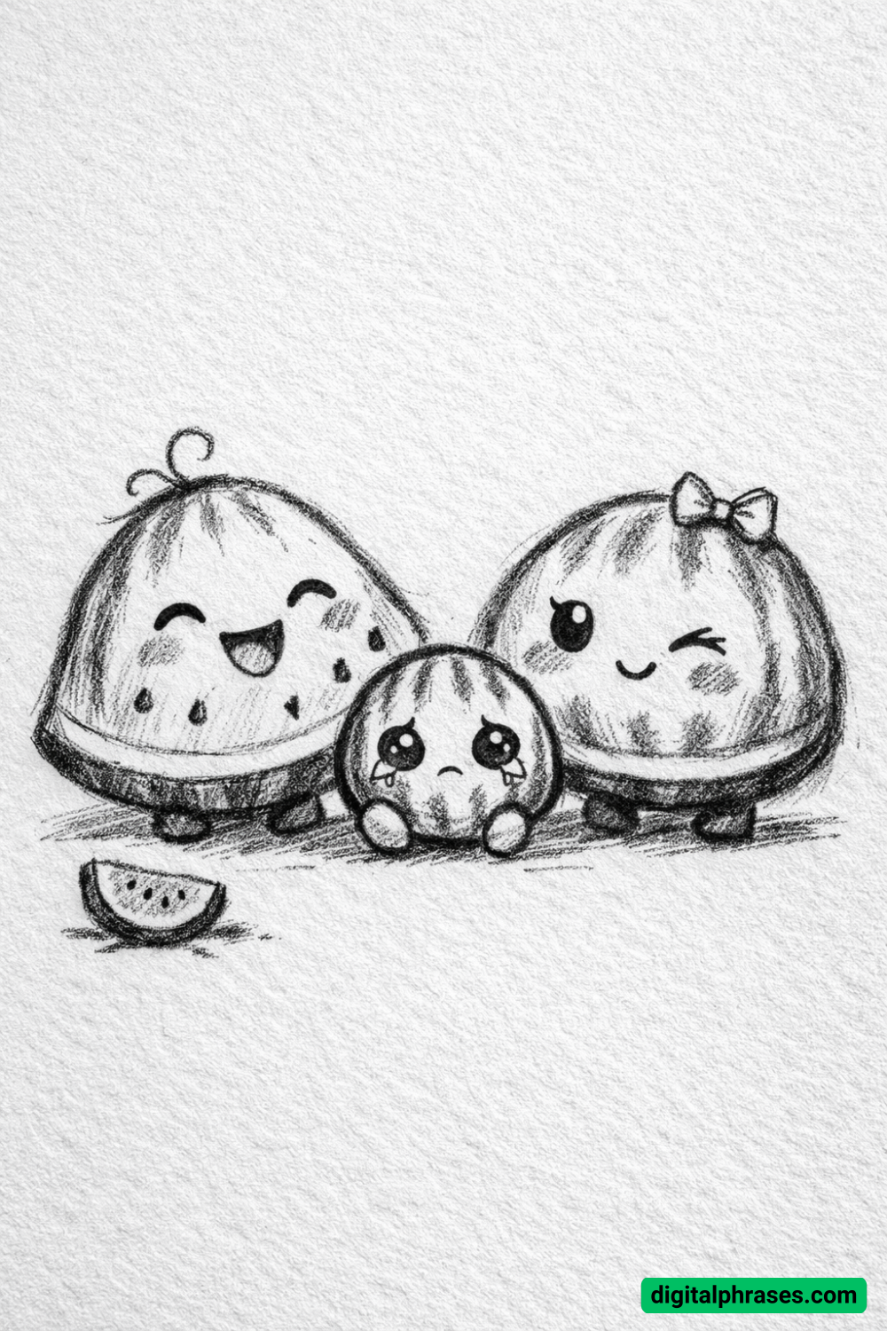 15 Watermelon Drawing Ideas