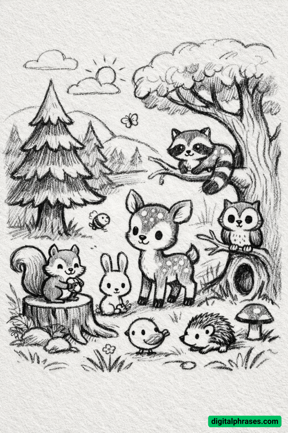 25 Forest Drawing Ideas