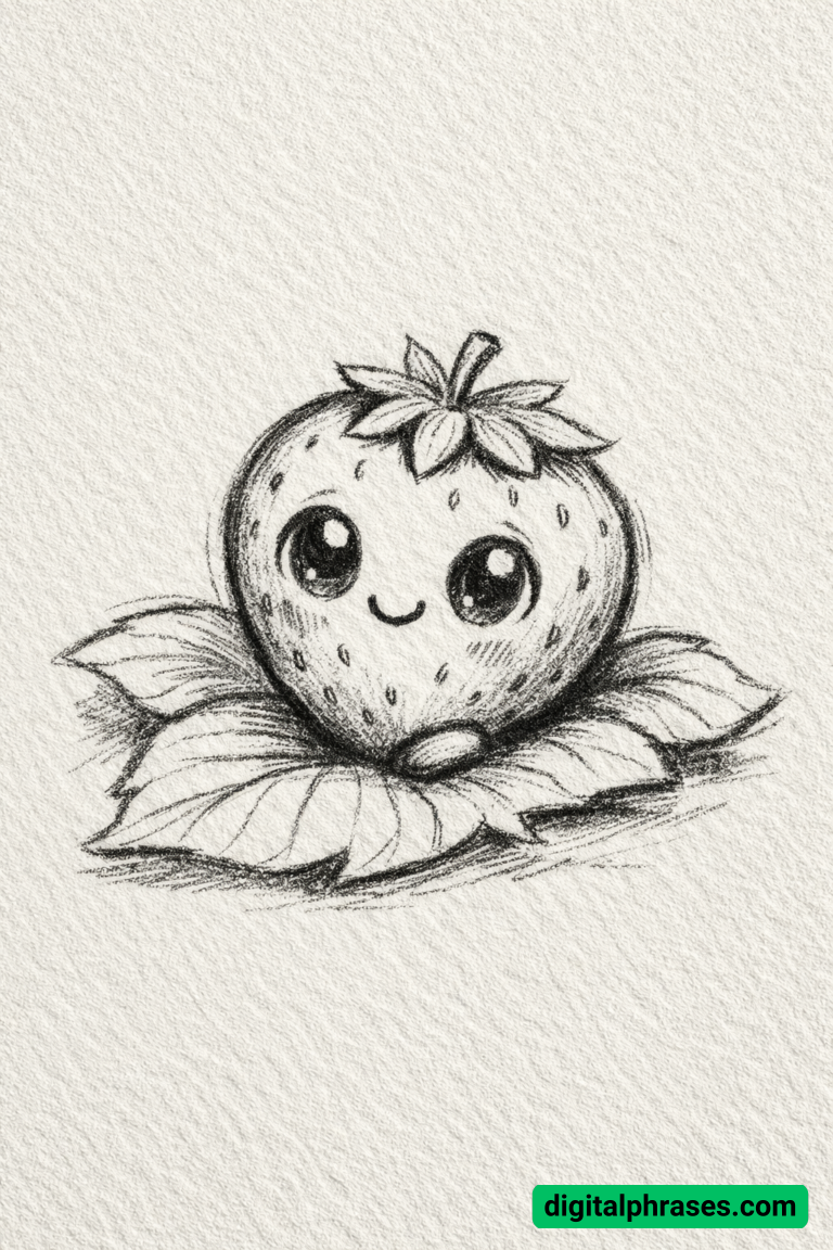 21 Strawberry Drawing Ideas