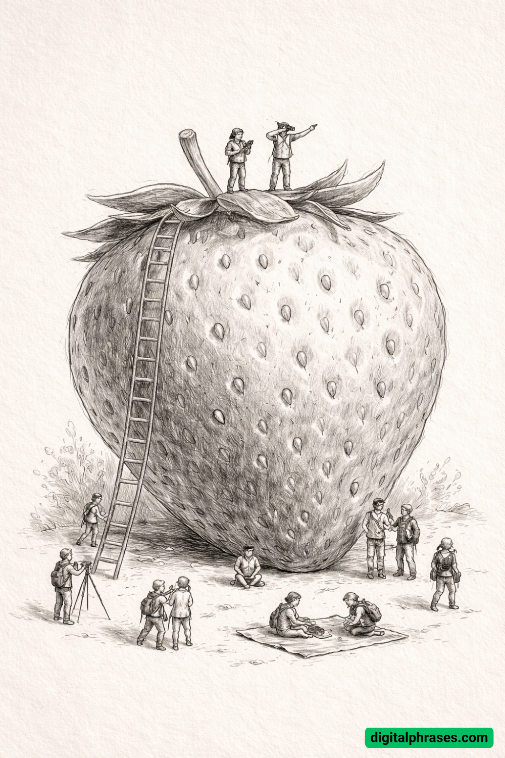 21 Strawberry Drawing Ideas