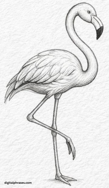 How To Draw a Flamingo