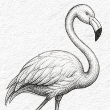 How To Draw a Flamingo