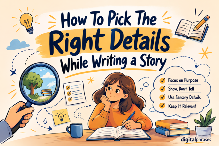 How To Pick The Right Details While Writing a Story