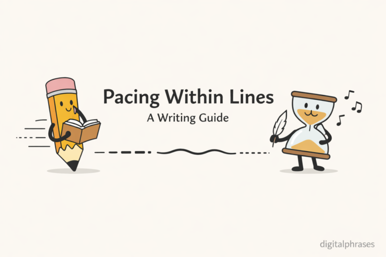 Pacing Within Lines – A Writing Guide