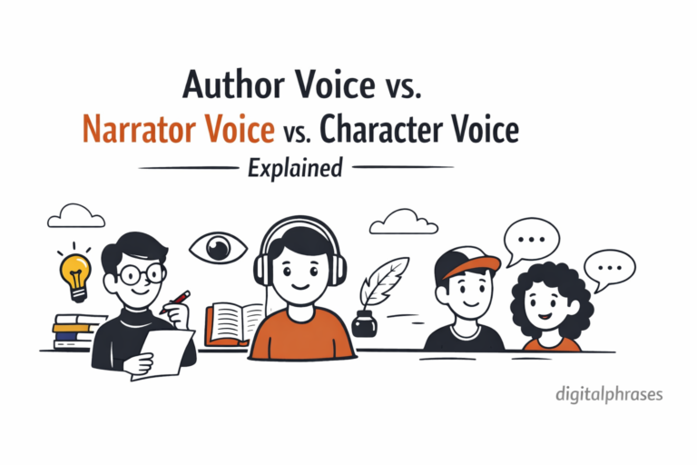 Author Voice vs. Narrator Voice vs. Character Voice Explained