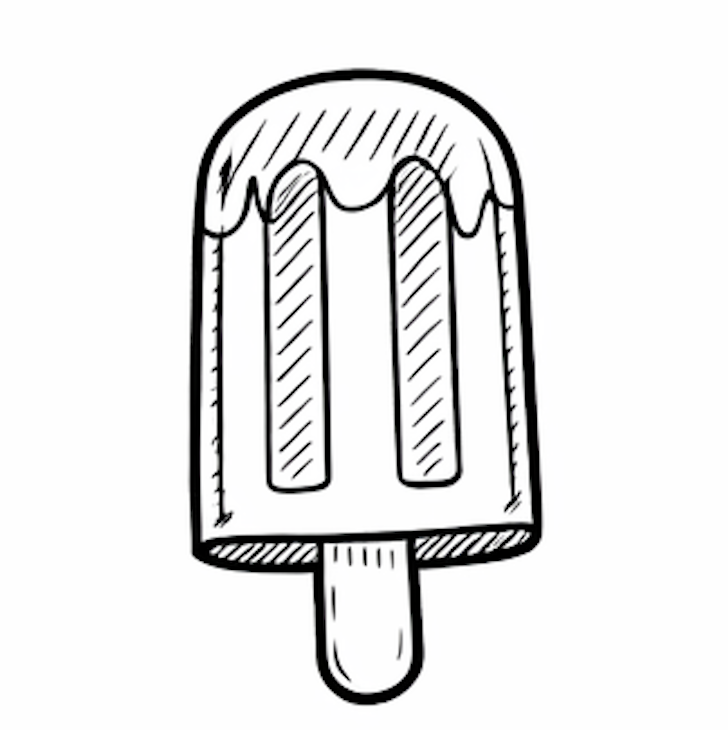 How To Draw a Popsicle