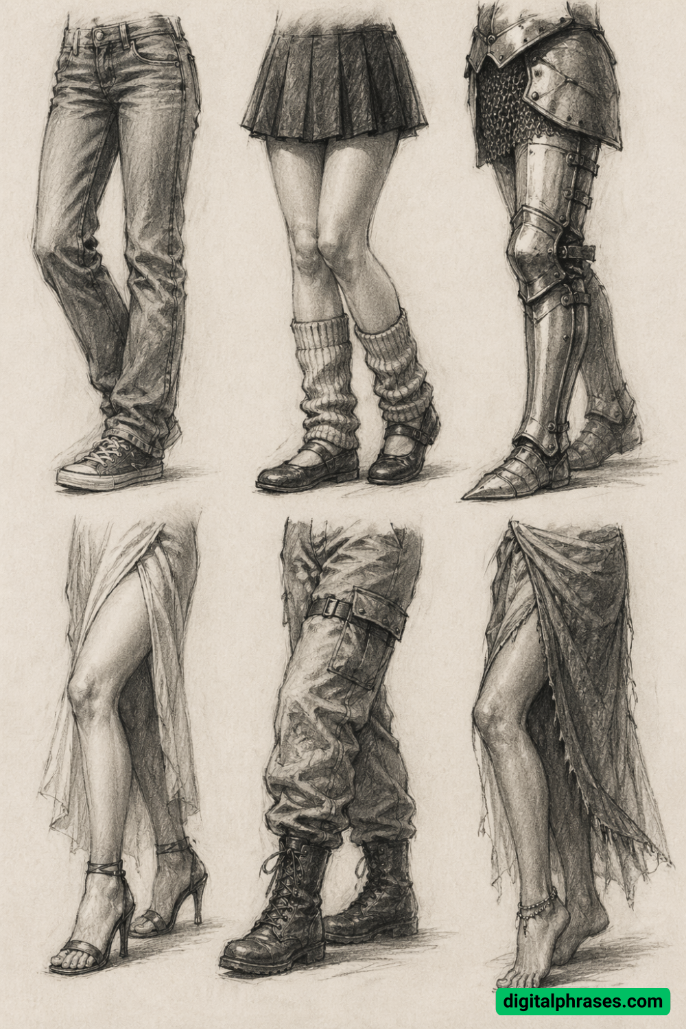 15 Drawing Ideas of Legs