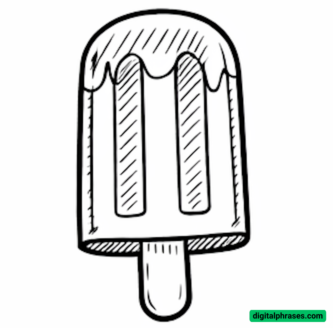 How To Draw a Popsicle