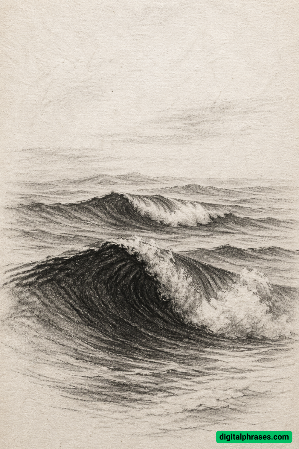 19 Sea Waves Drawing Ideas