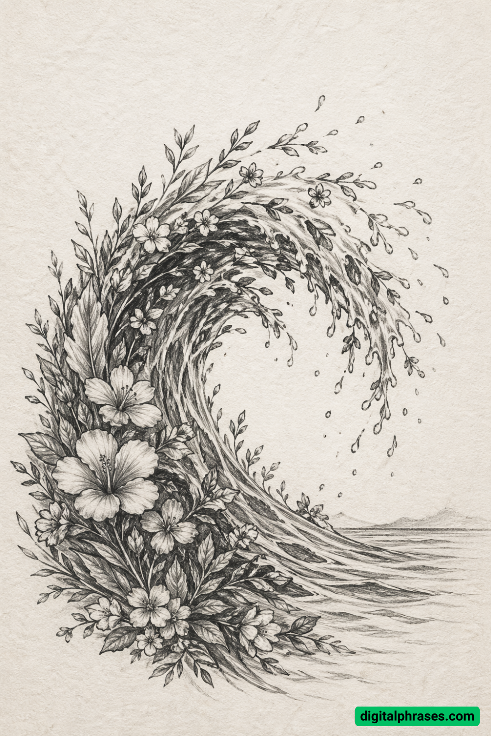 19 Sea Waves Drawing Ideas