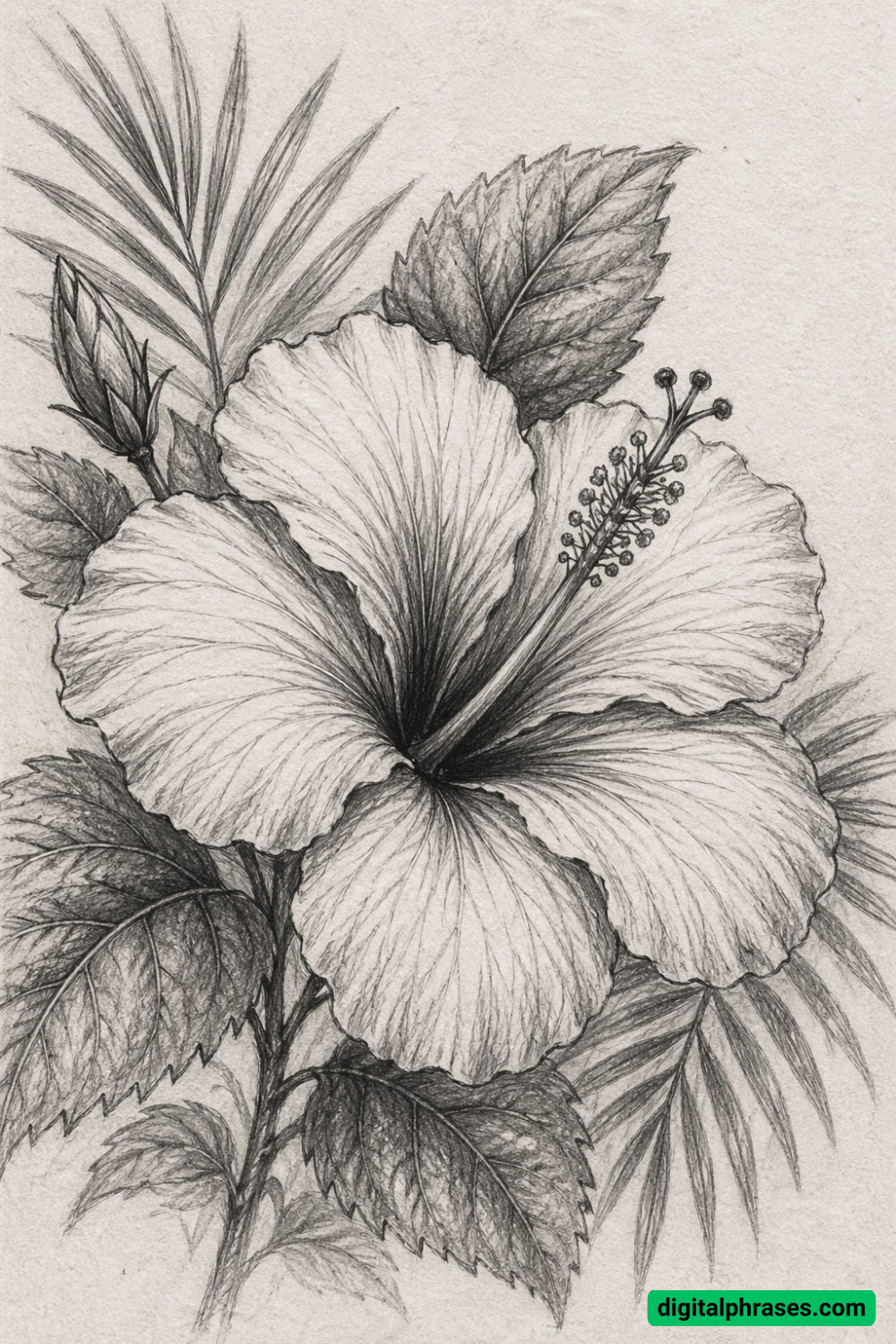 25 Hawaiian Flower Drawing Ideas