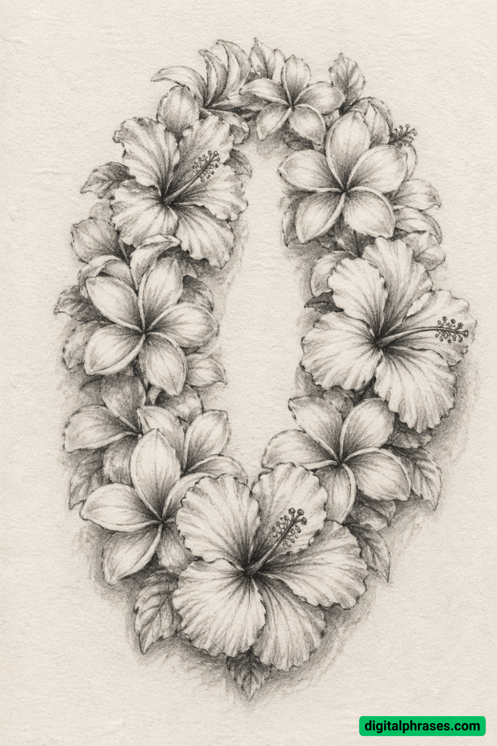 25 Hawaiian Flower Drawing Ideas
