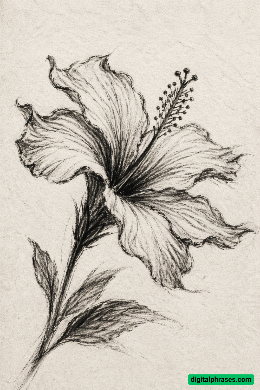 25 Hawaiian Flower Drawing Ideas