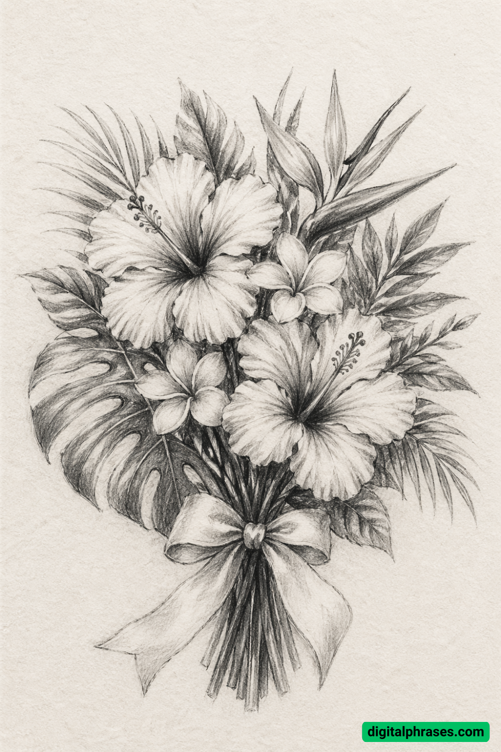 25 Hawaiian Flower Drawing Ideas