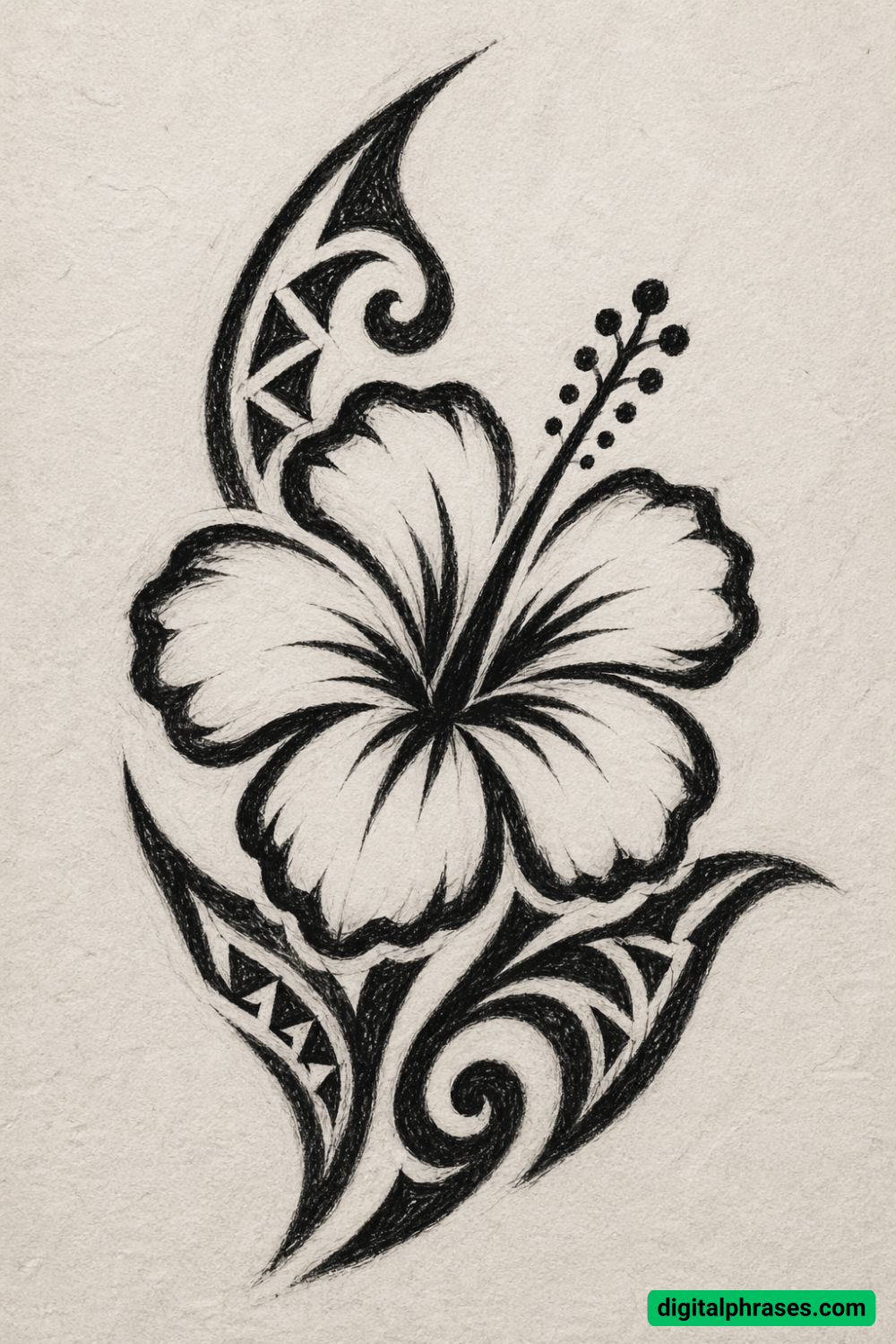 25 Hawaiian Flower Drawing Ideas