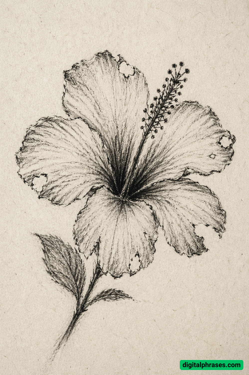 25 Hawaiian Flower Drawing Ideas