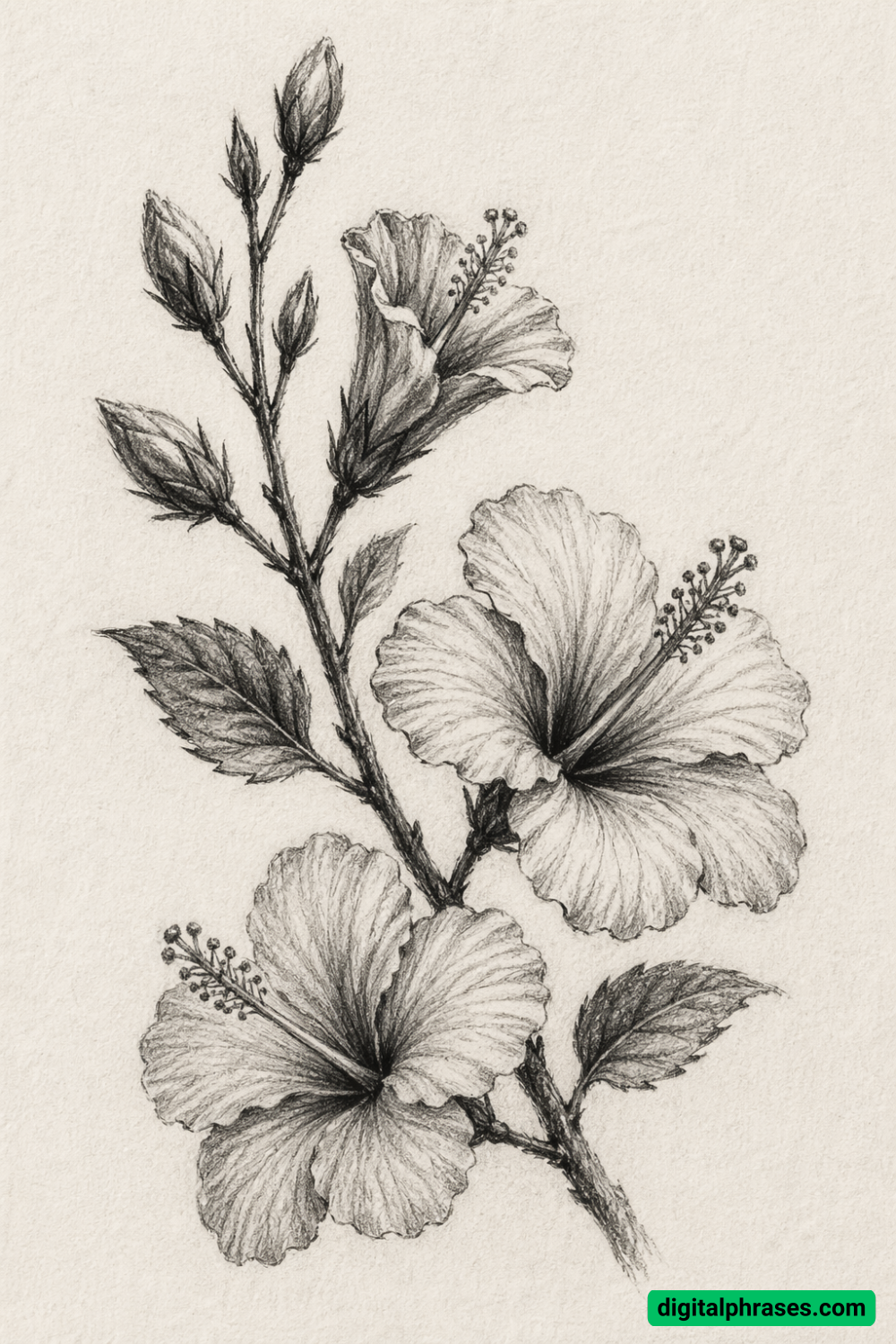 25 Hawaiian Flower Drawing Ideas