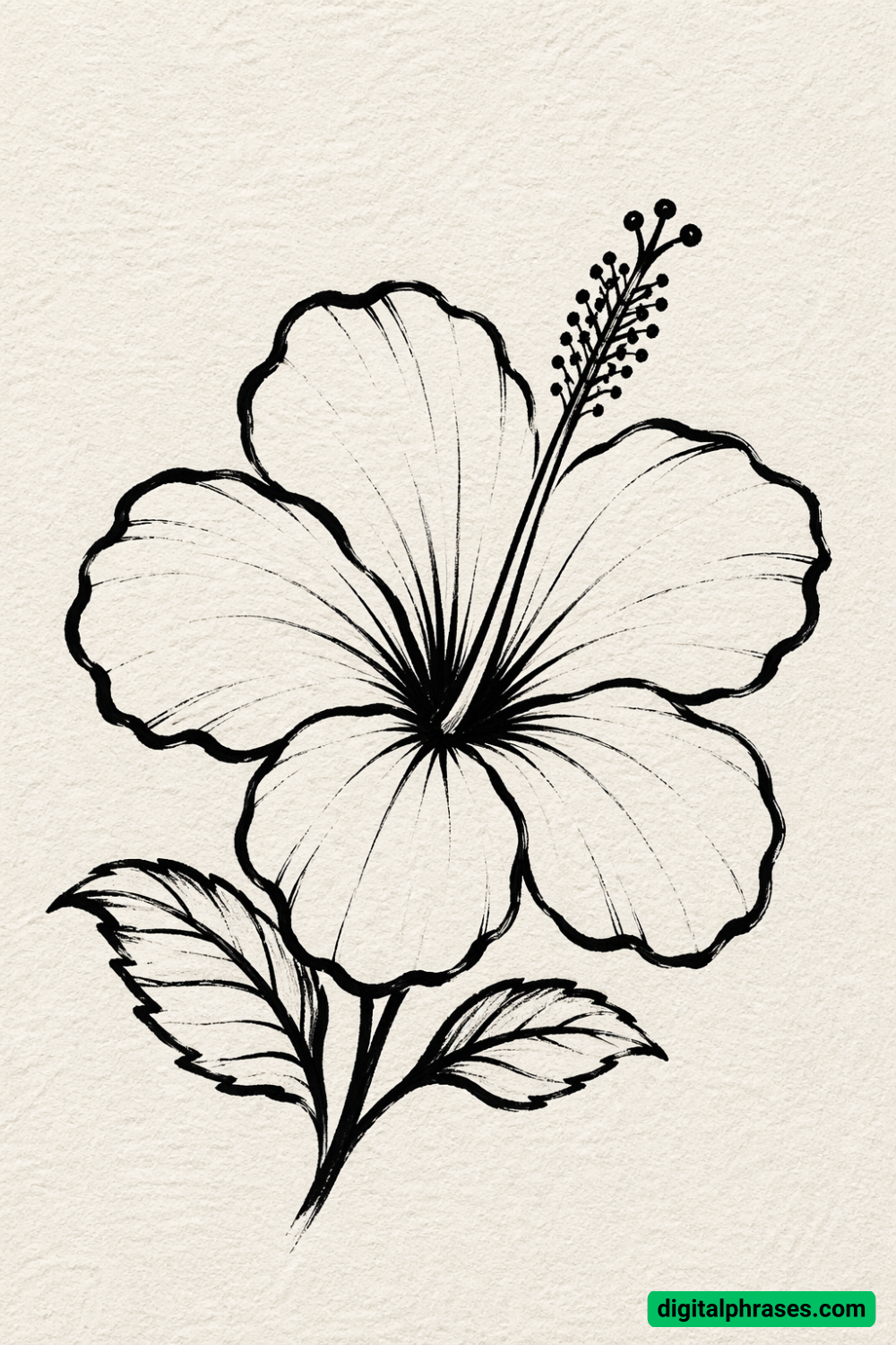 25 Hawaiian Flower Drawing Ideas