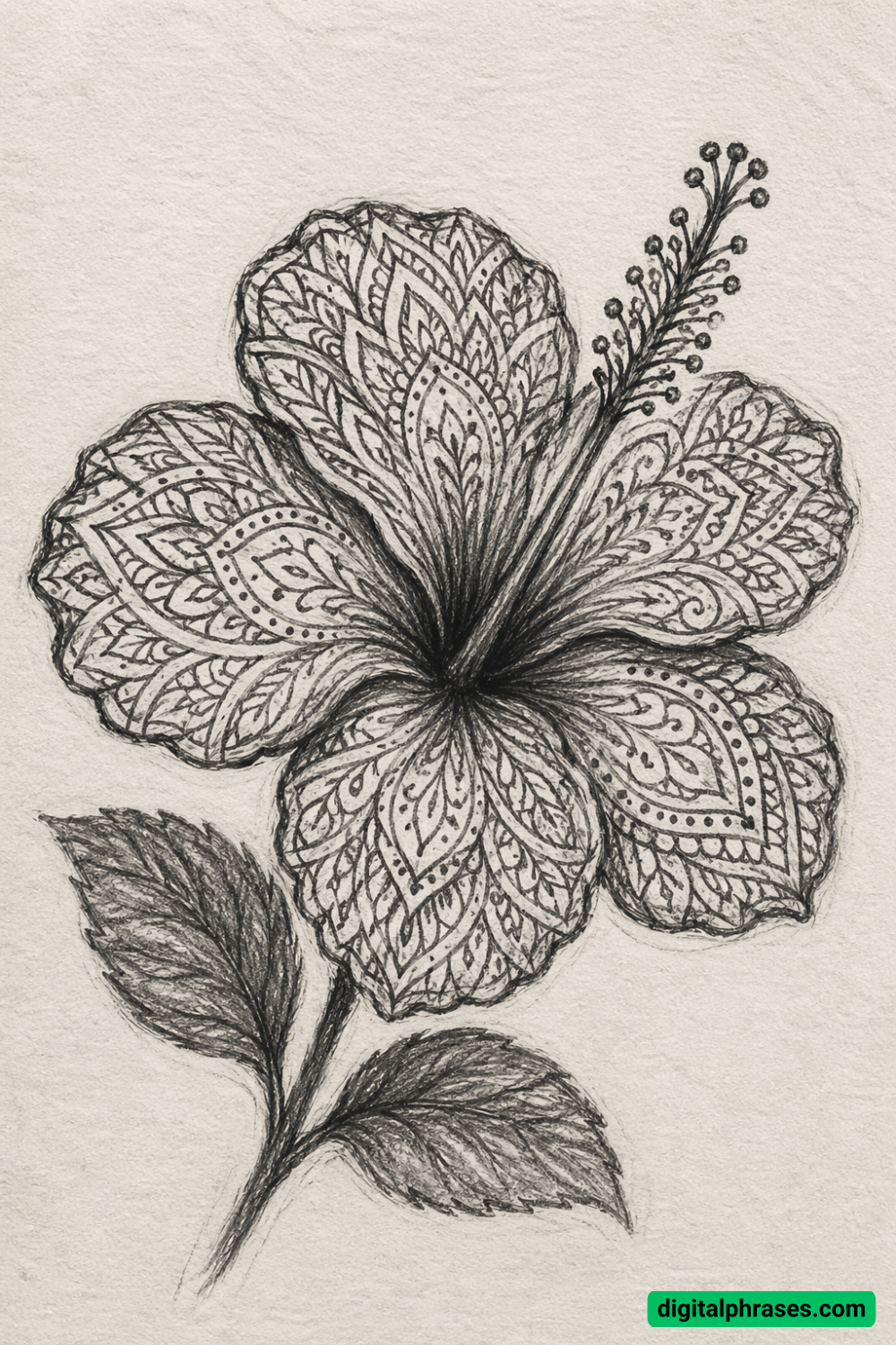 25 Hawaiian Flower Drawing Ideas