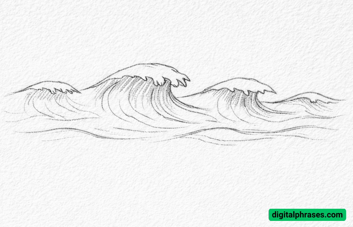 How To Draw Sea Waves How To Draw Sea Waves