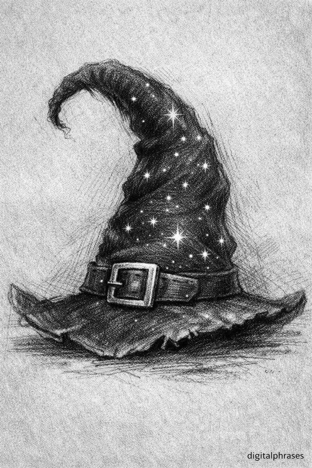 Witch and Witch Hat Drawing Ideas