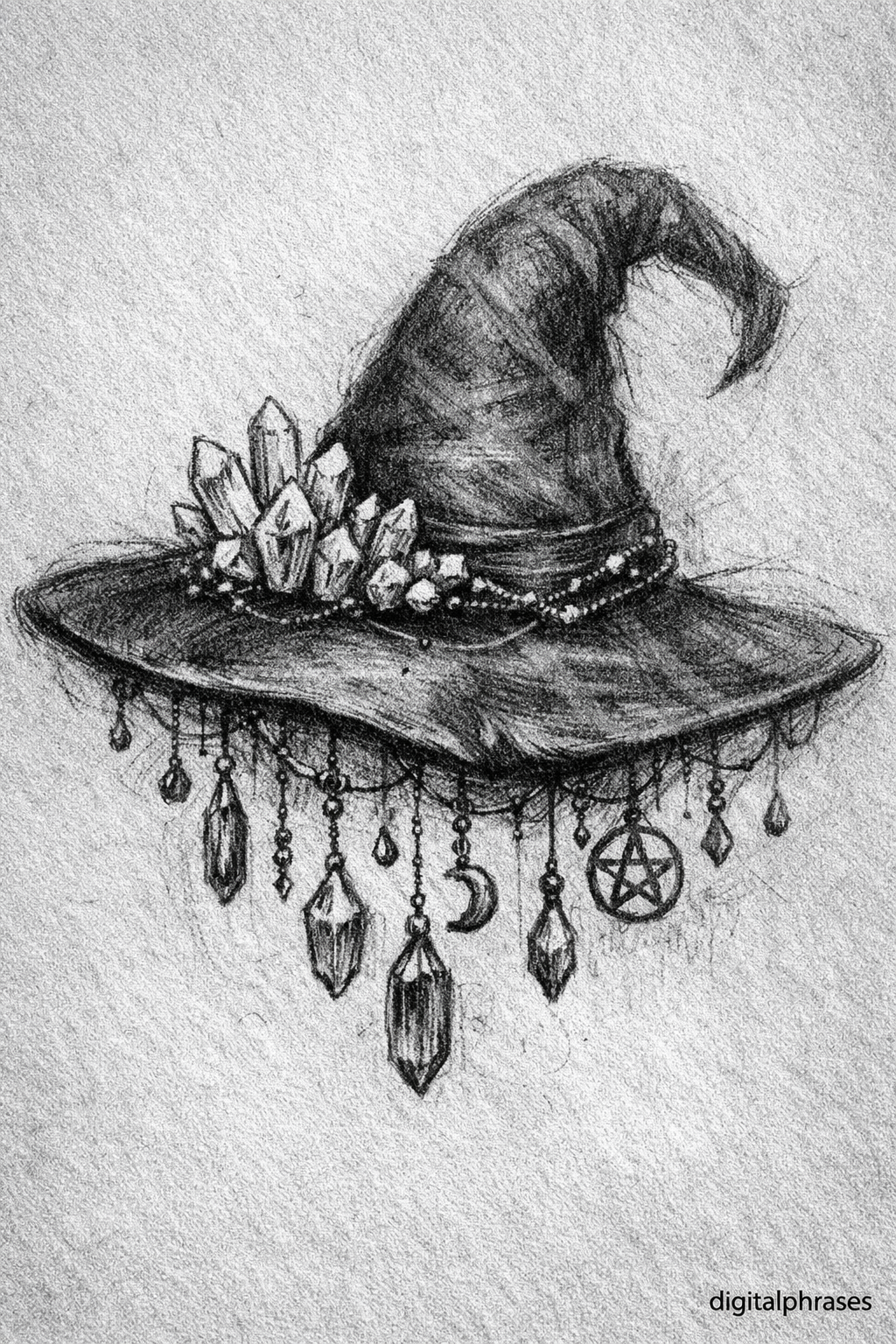 Witch and Witch Hat Drawing Ideas