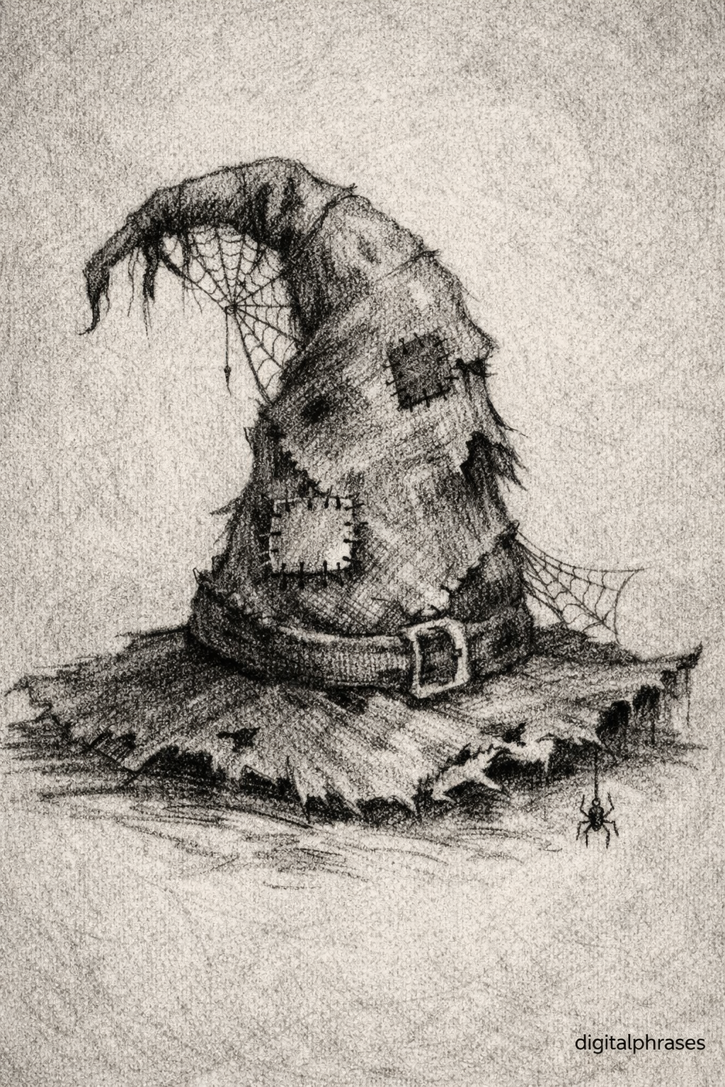 Witch and Witch Hat Drawing Ideas
