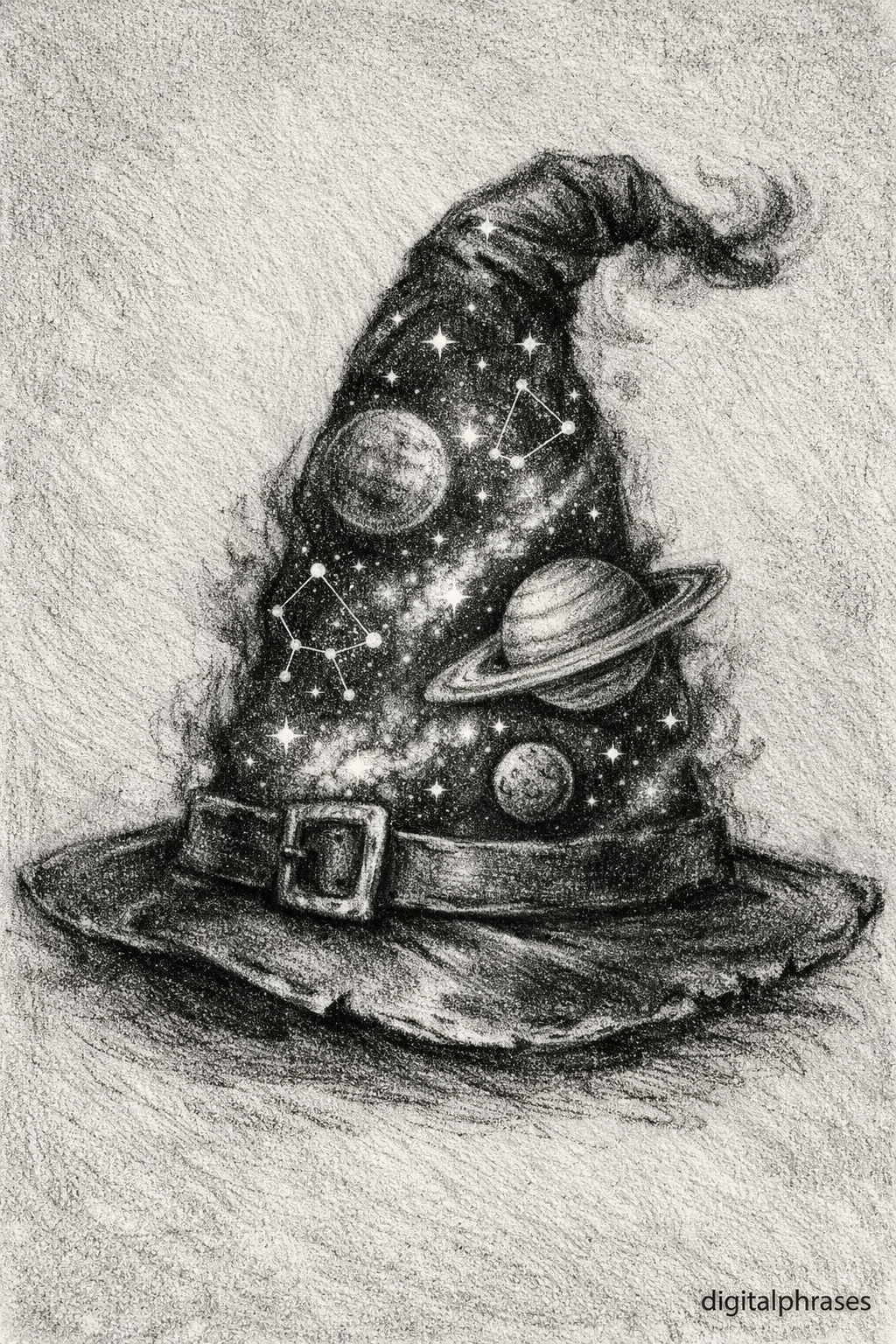 Witch and Witch Hat Drawing Ideas