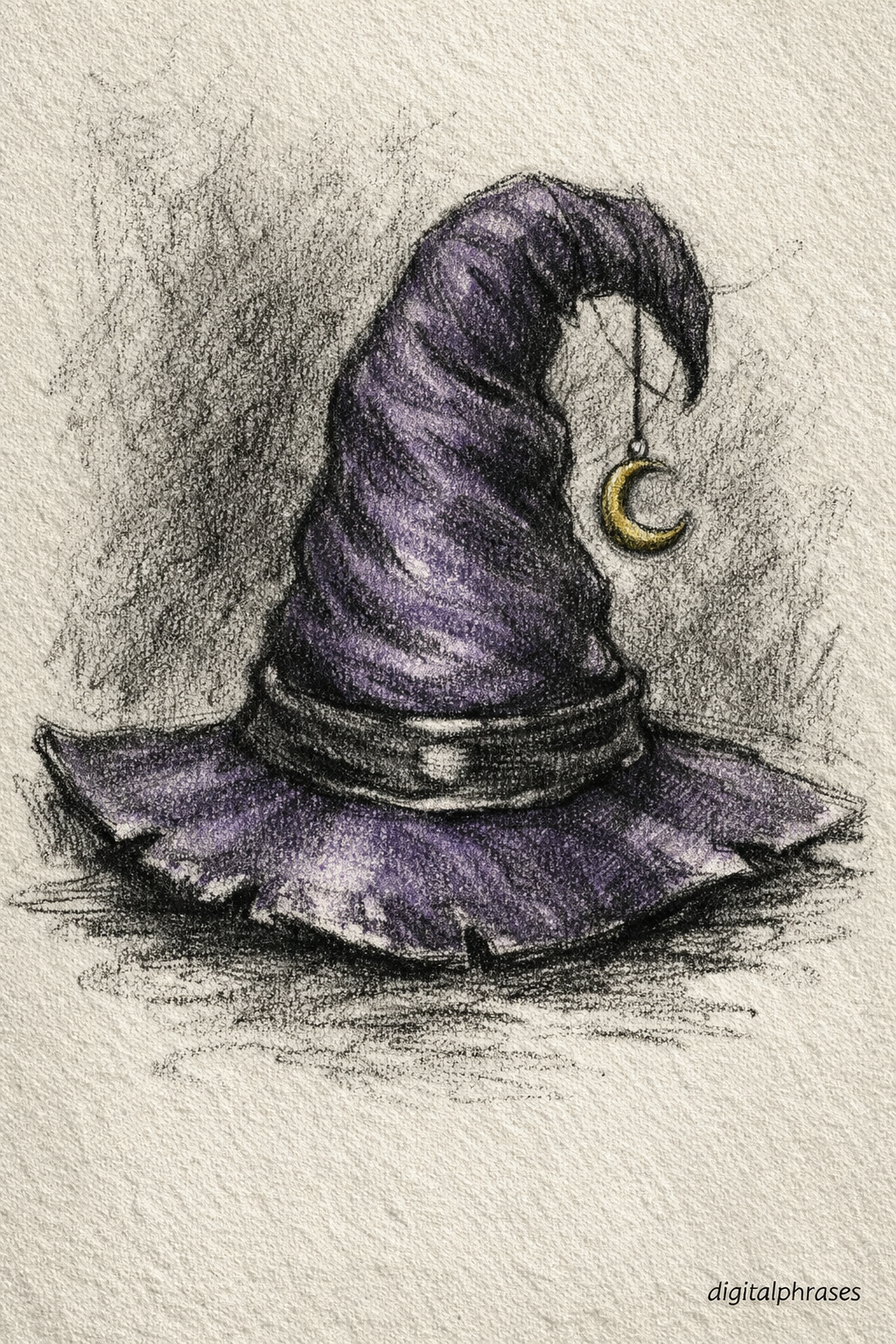 Witch and Witch Hat Drawing Ideas