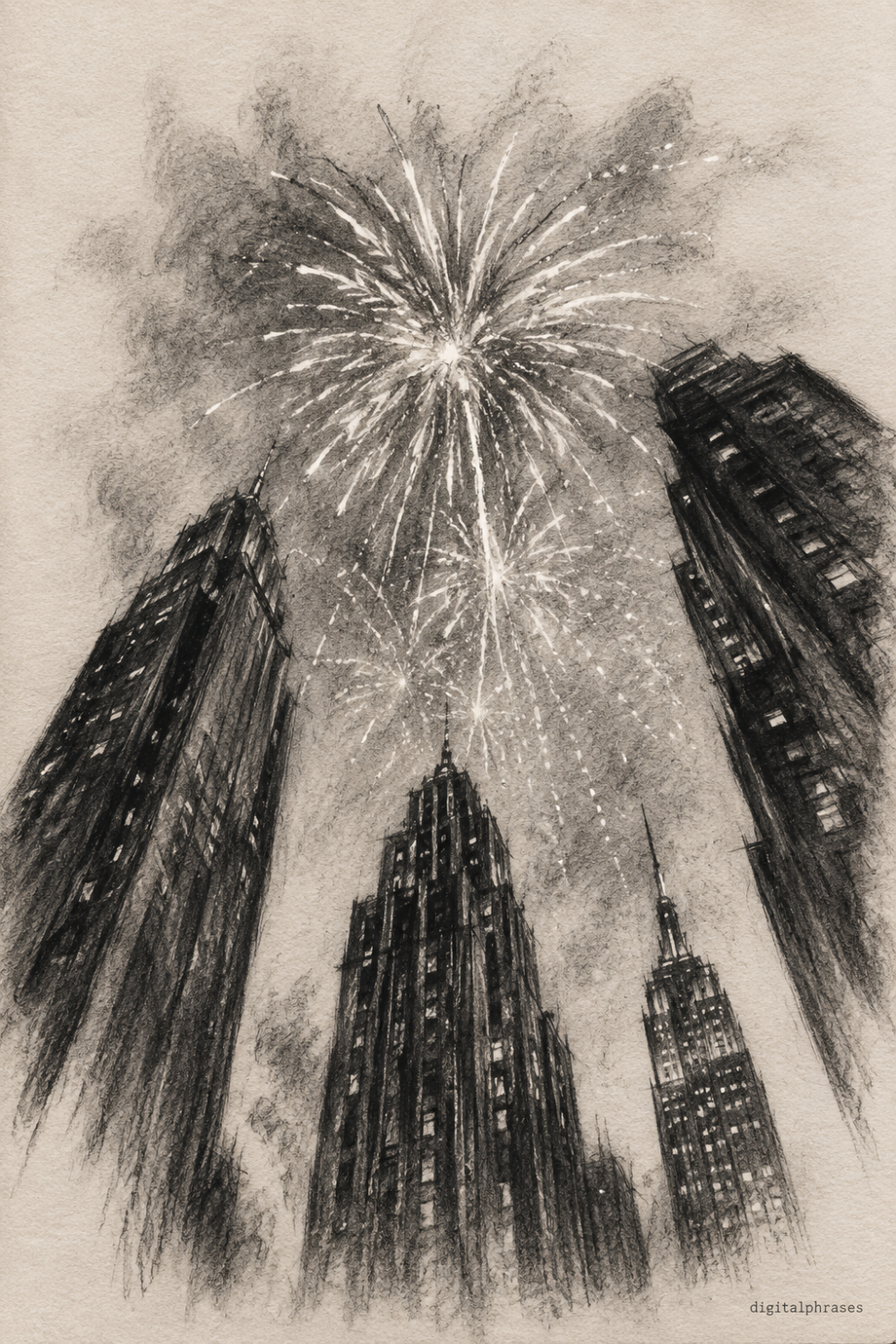 23 Fireworks Drawing Ideas