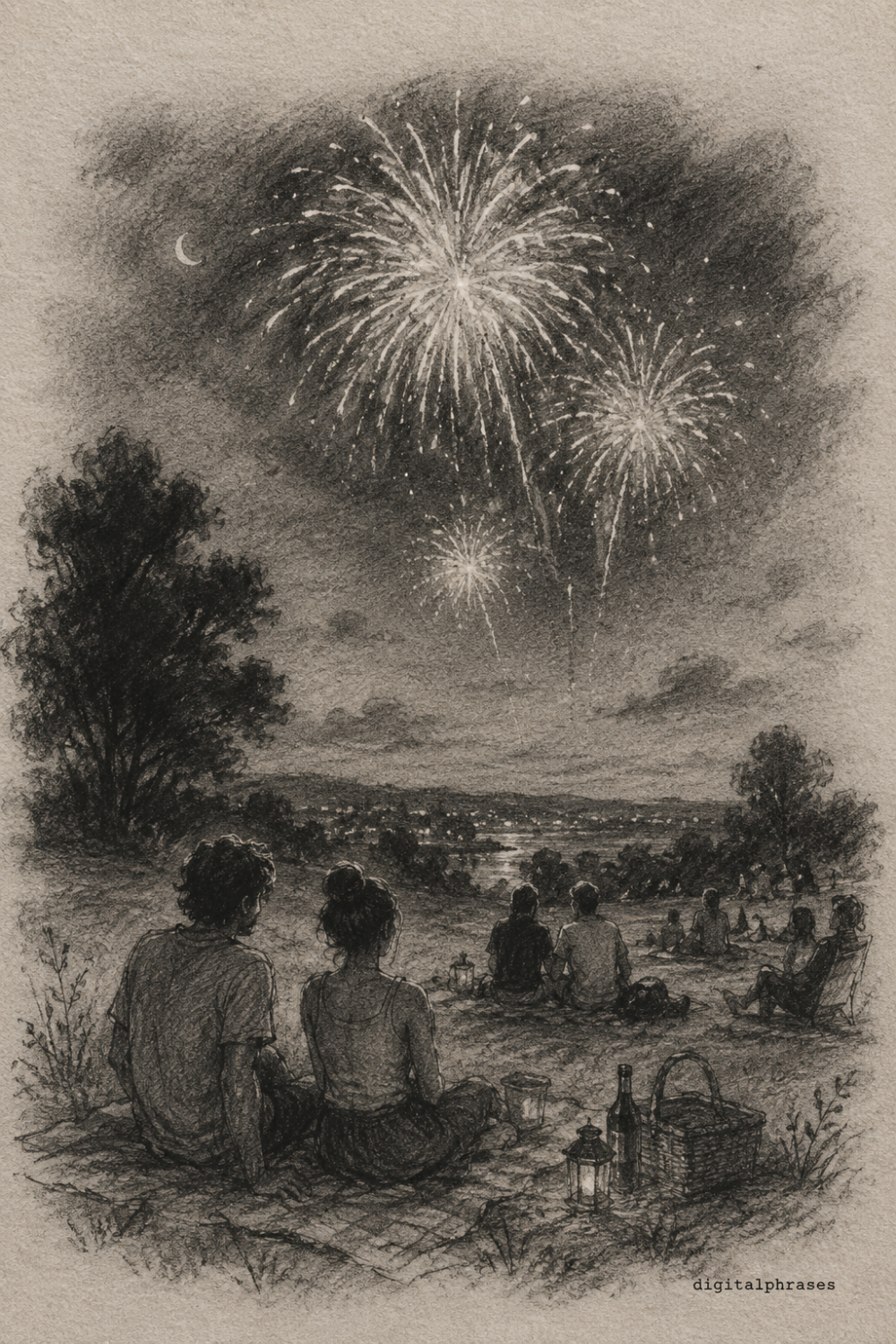 23 Fireworks Drawing Ideas