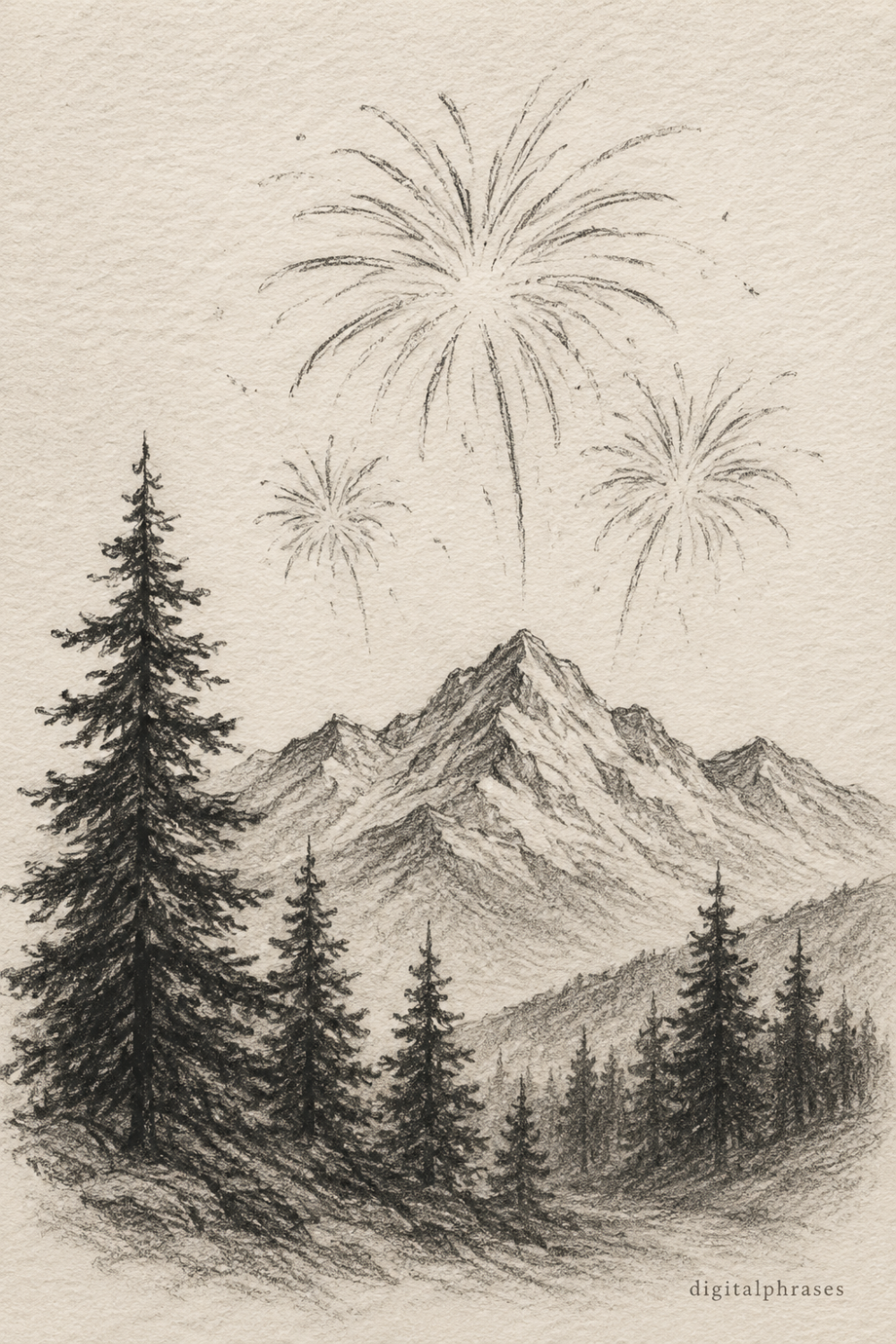 23 Fireworks Drawing Ideas