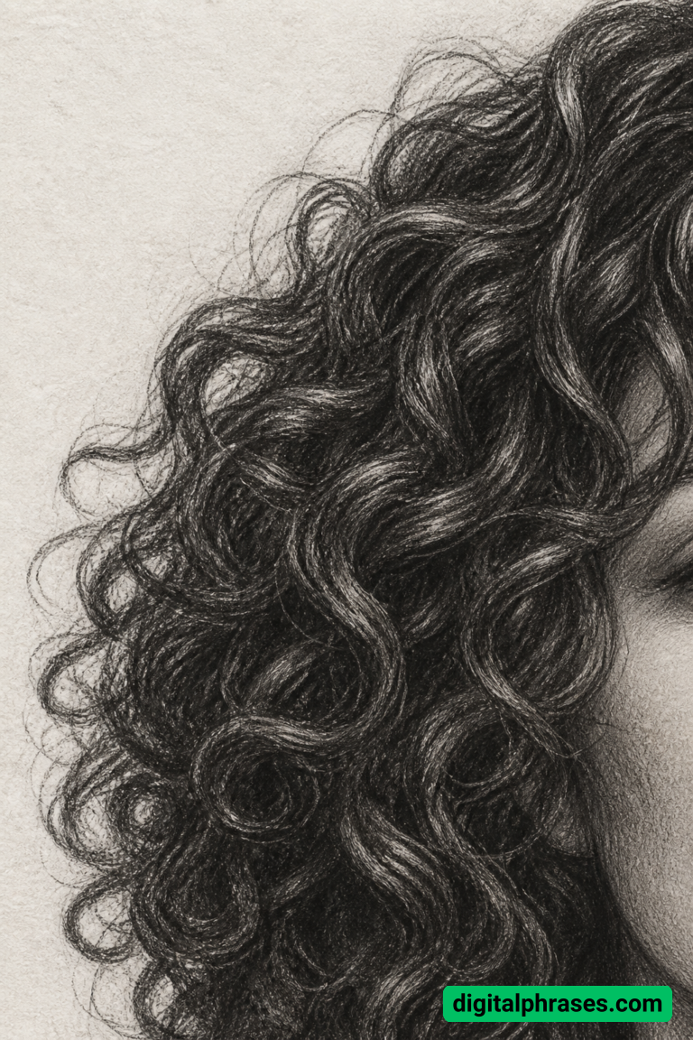 23 Curly Hair Drawing Ideas