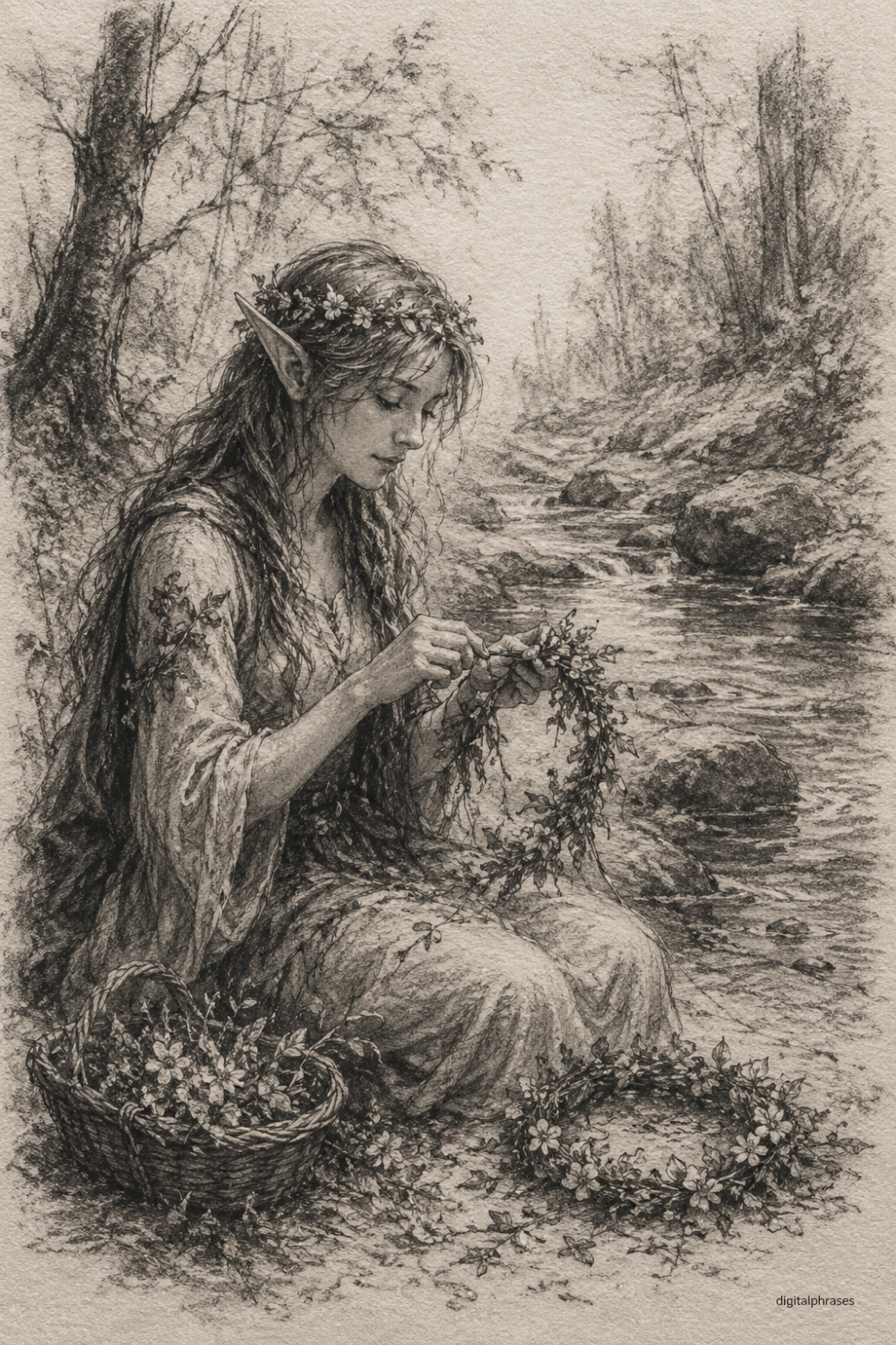 26 Elf Drawing Ideas