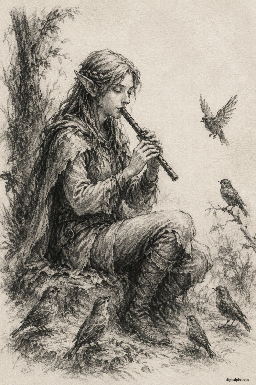 26 Elf Drawing Ideas
