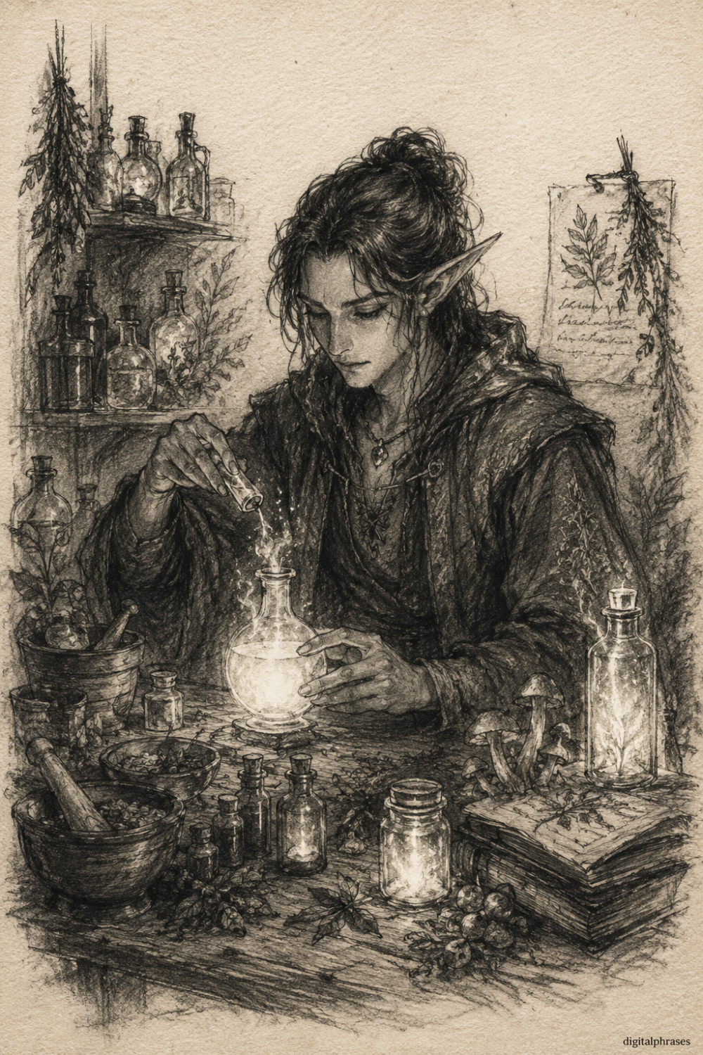 26 Elf Drawing Ideas