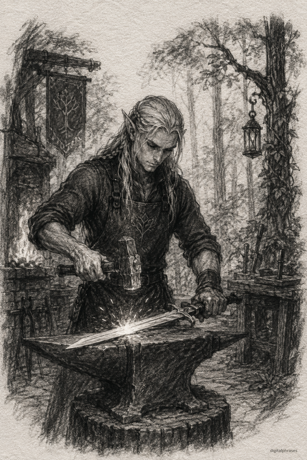 26 Elf Drawing Ideas