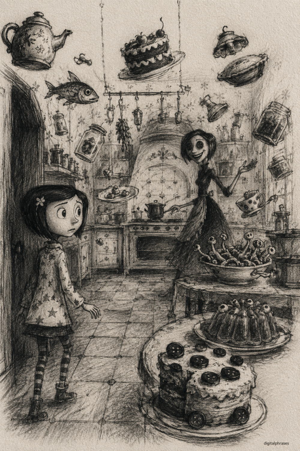 28 Coraline Drawing Ideas