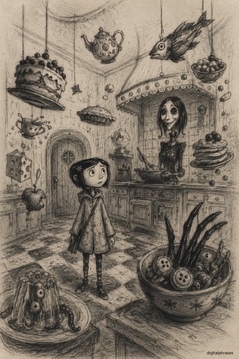 28 Coraline Drawing Ideas