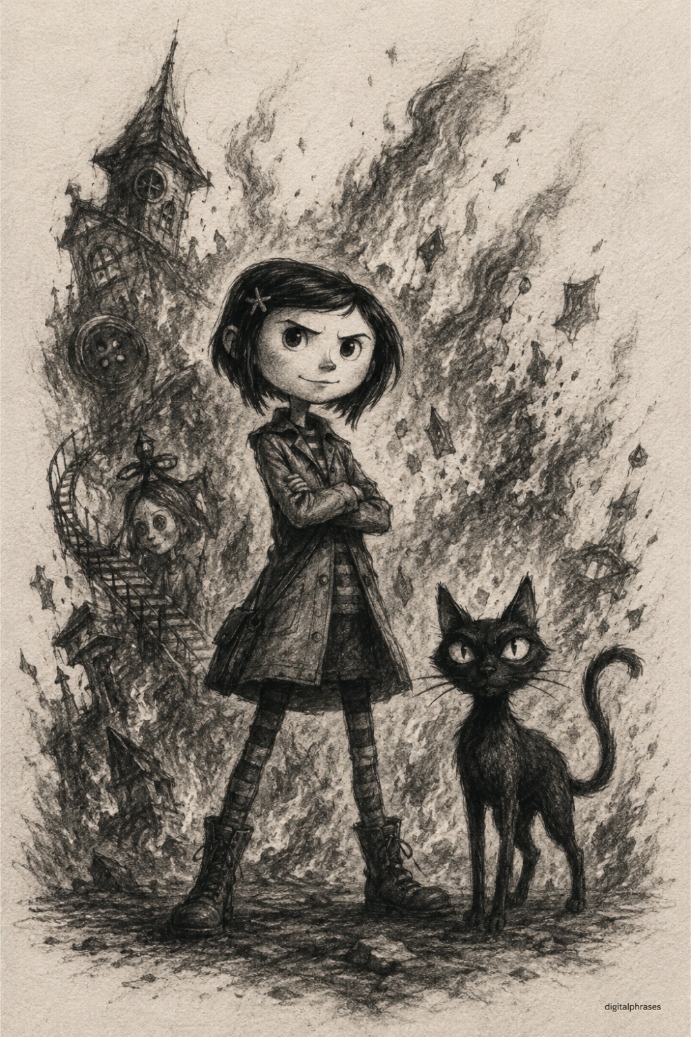 28 Coraline Drawing Ideas