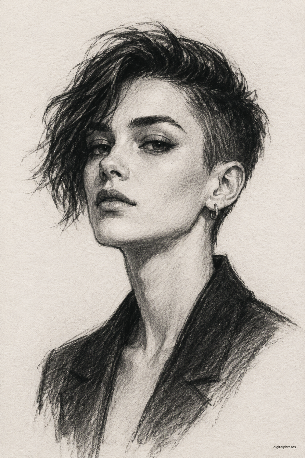 32 Short Hair Drawing Ideas (Male and Female)