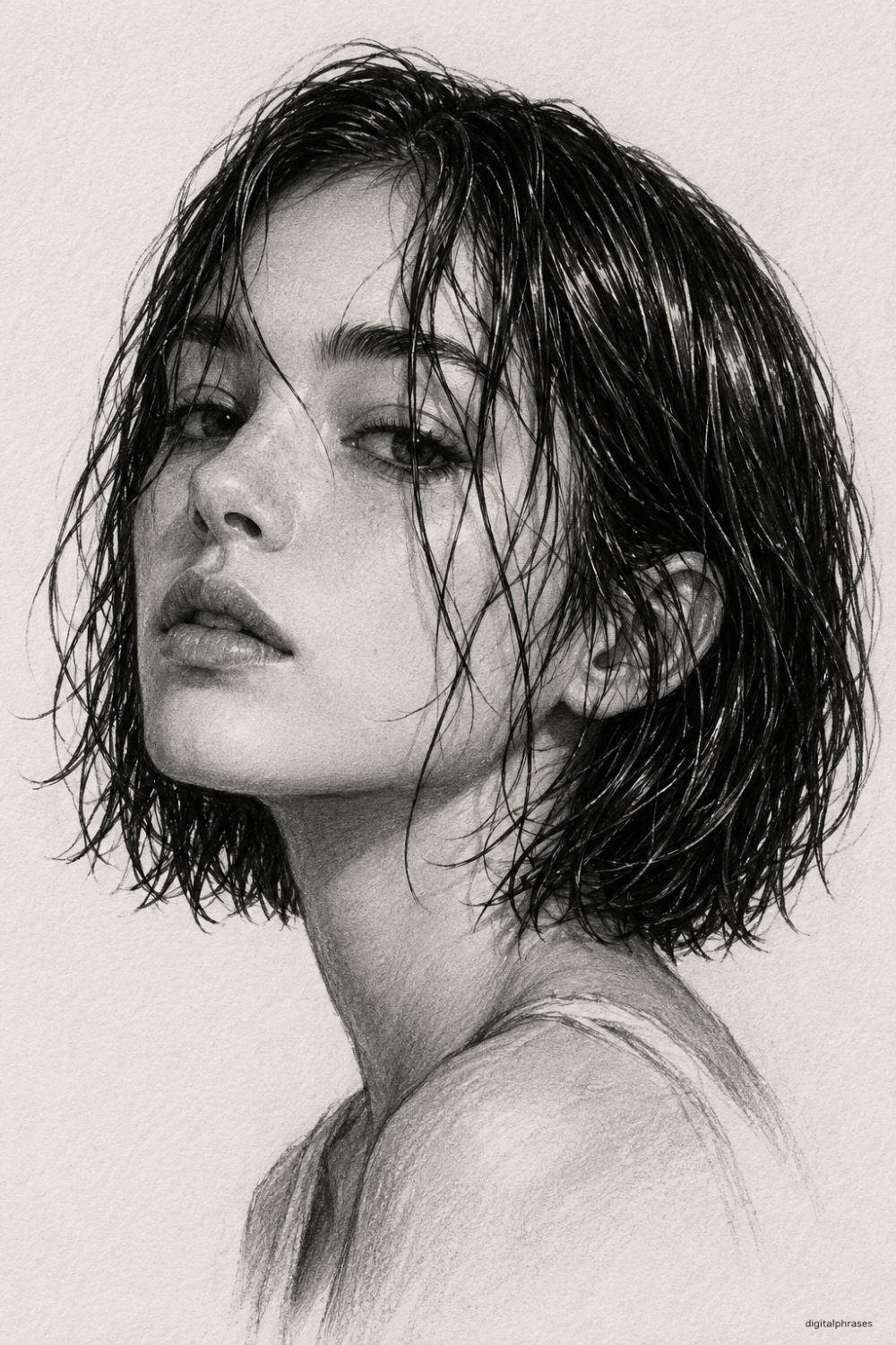 32 Short Hair Drawing Ideas (Male and Female)