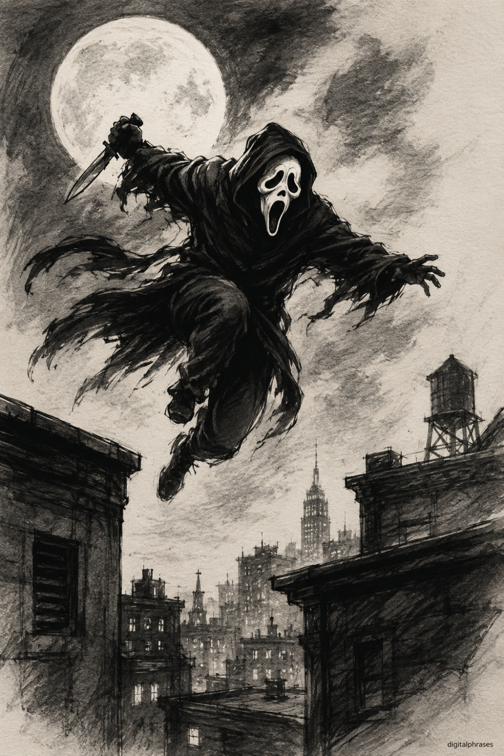26 Ghostface (Scream) Drawing Ideas