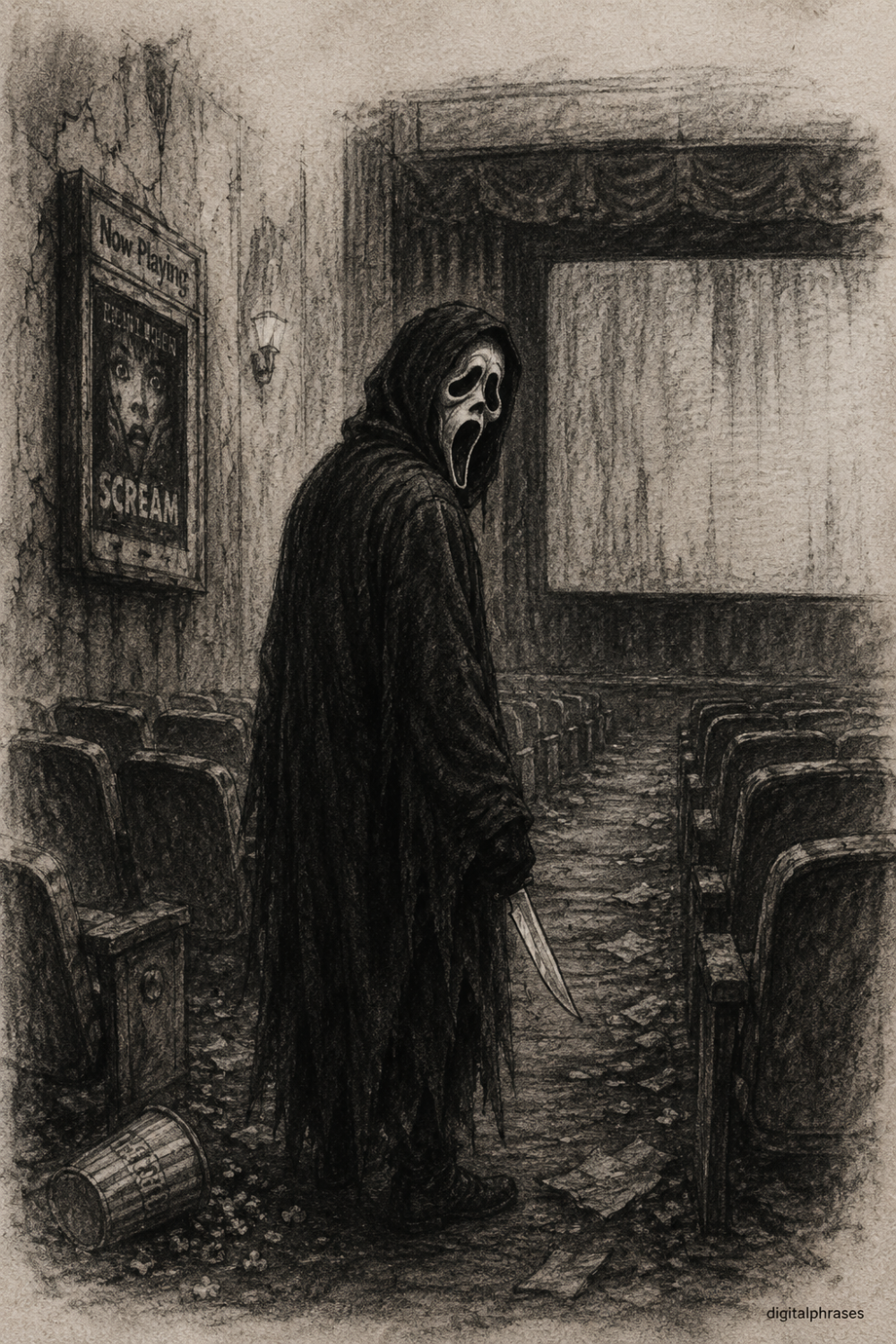 26 Ghostface (Scream) Drawing Ideas