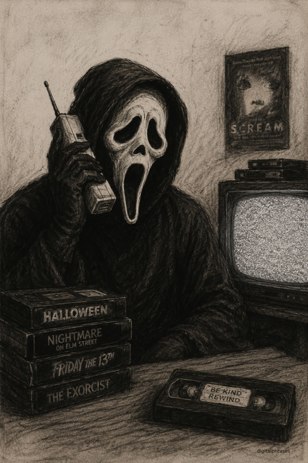 26 Ghostface (Scream) Drawing Ideas