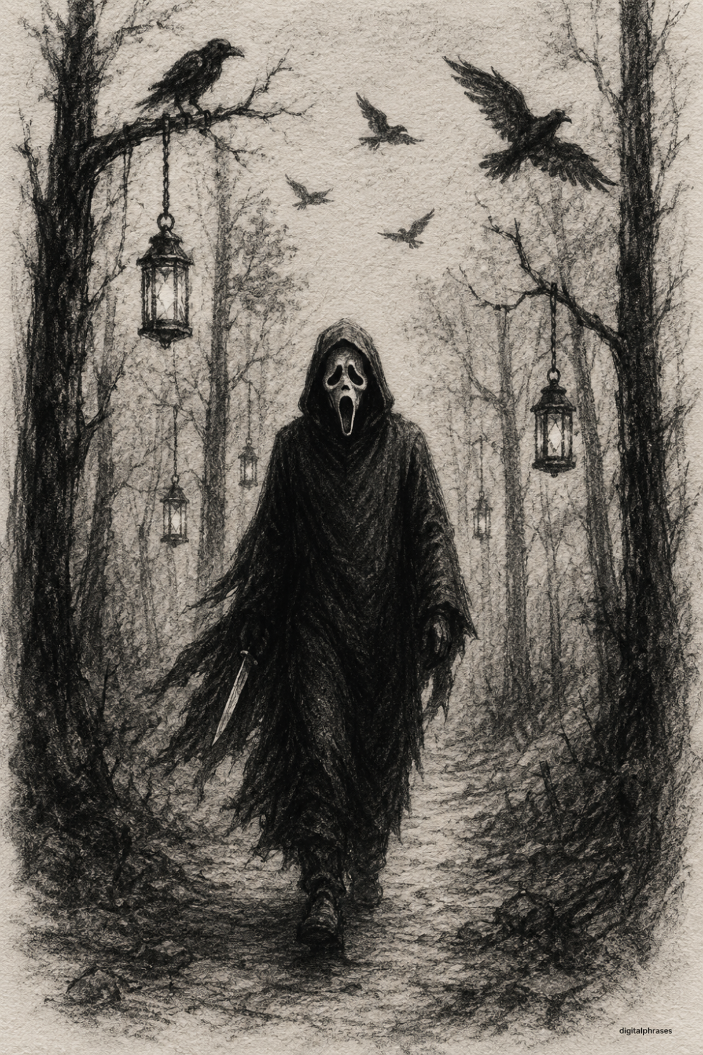 26 Ghostface (Scream) Drawing Ideas