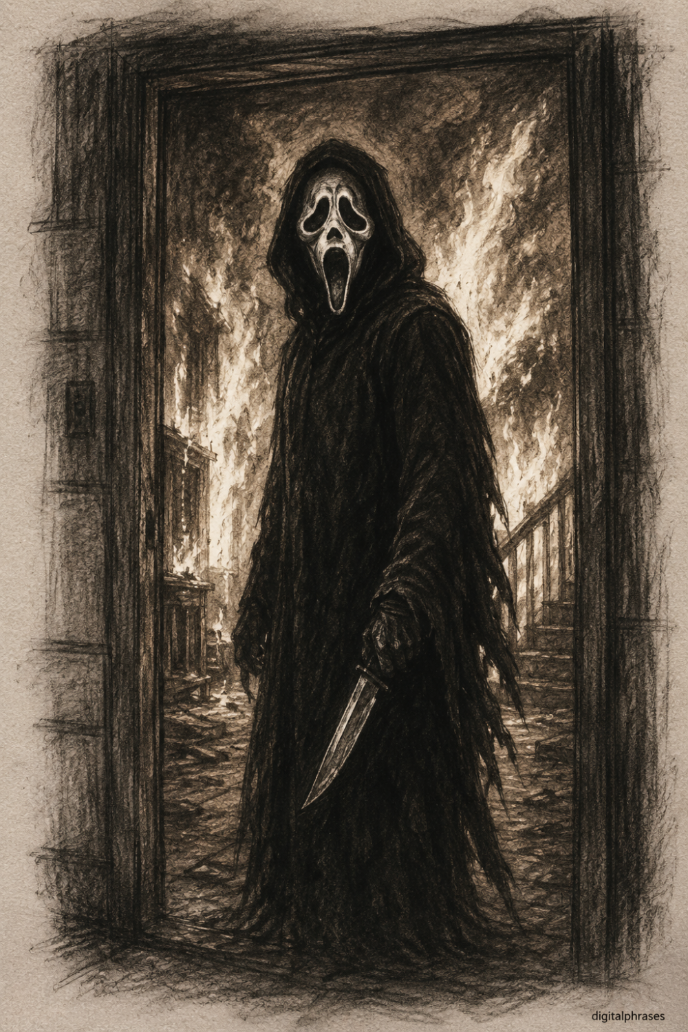 26 Ghostface (Scream) Drawing Ideas