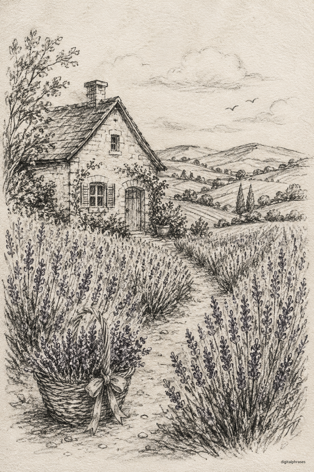 Lavender Drawing Ideas