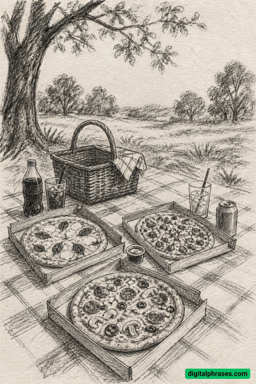 25 Pizza Drawing Ideas